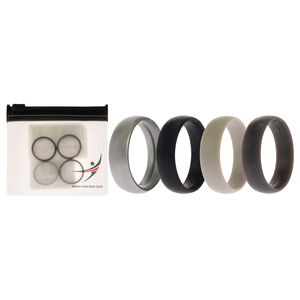 Silicone Wedding 6mm Smooth Ring by ROQ for Men - 7 mm Ring